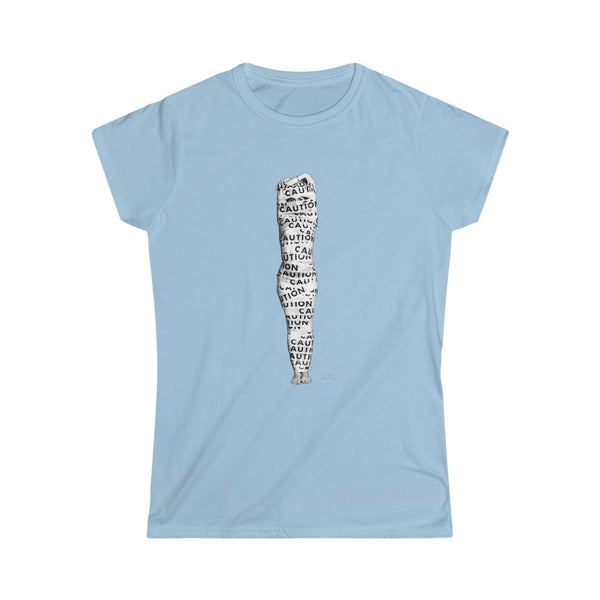 Jessica Tanzer - Caution Women's Softstyle Tee - Uncensored