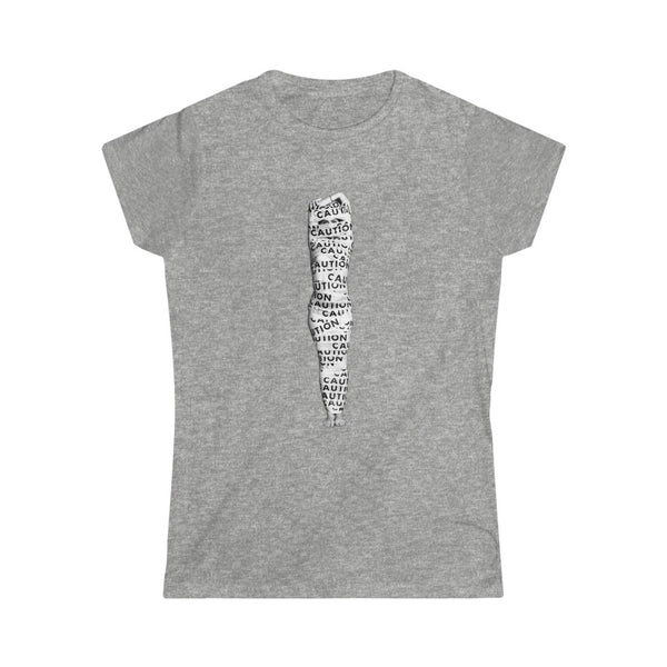 Jessica Tanzer - Caution Women's Softstyle Tee - Uncensored