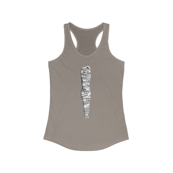 Jessica Tanzer - Caution Women's Racerback Tank - Uncensored