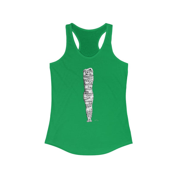 Jessica Tanzer - Caution Women's Racerback Tank - Uncensored