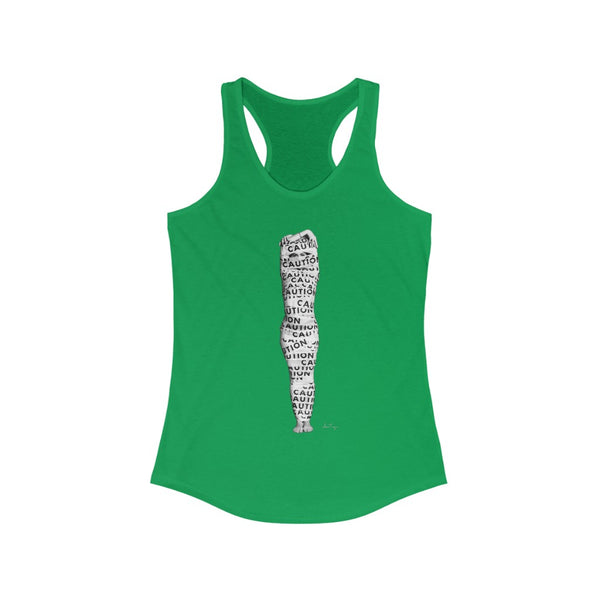 Jessica Tanzer - Caution Women's Racerback Tank