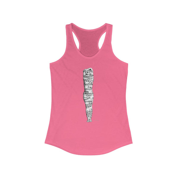 Jessica Tanzer - Caution Women's Racerback Tank - Uncensored