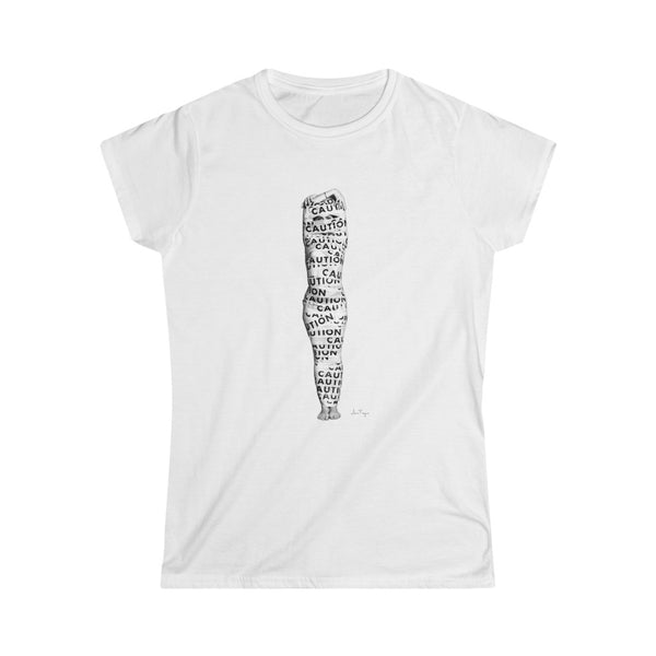 Jessica Tanzer - Caution Women's Softstyle Tee - Uncensored
