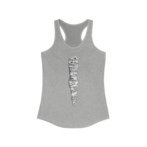 Jessica Tanzer - Caution Women's Racerback Tank