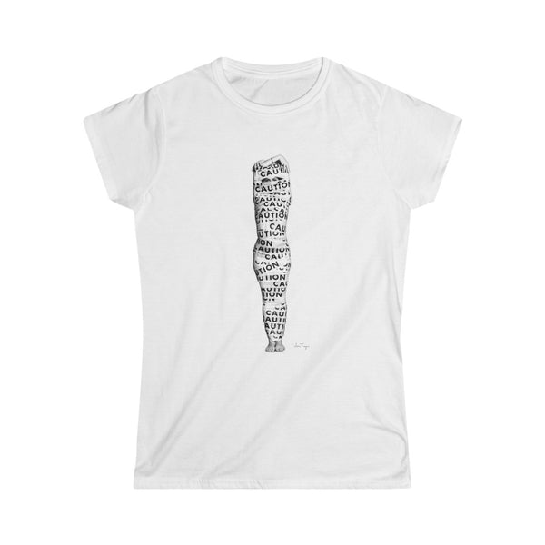 Jessica Tanzer - Caution Women's Softstyle Tee