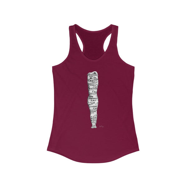 Jessica Tanzer - Caution Women's Racerback Tank - Uncensored