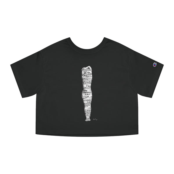 Jessica Tanzer - Caution Champion Women's Heritage Cropped T-Shirt