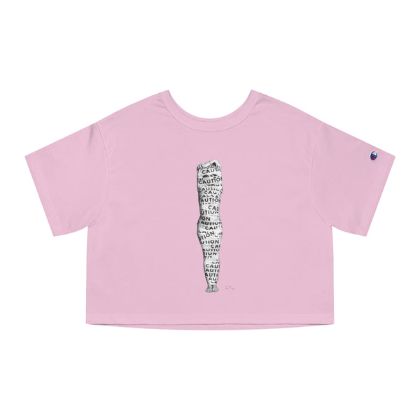 Jessica Tanzer - Caution Champion Women's Heritage Cropped T-Shirt