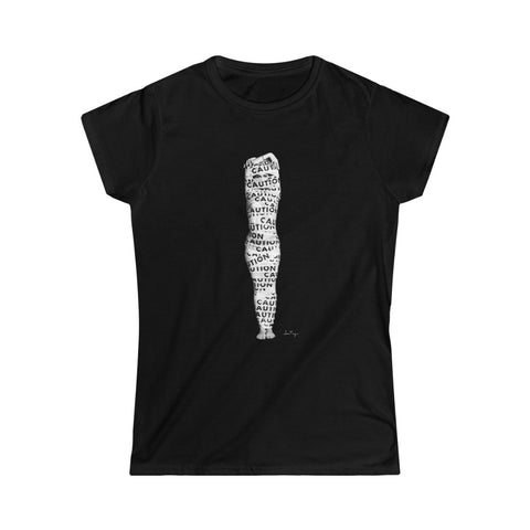 Jessica Tanzer - Caution Women's Softstyle Tee - Uncensored