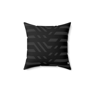 Alexx’s Black Lines Faux Suede Square Pillow