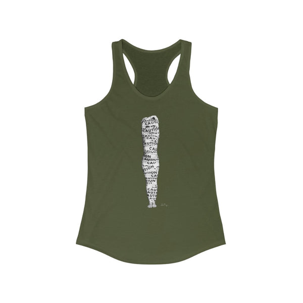 Jessica Tanzer - Caution Women's Racerback Tank - Uncensored