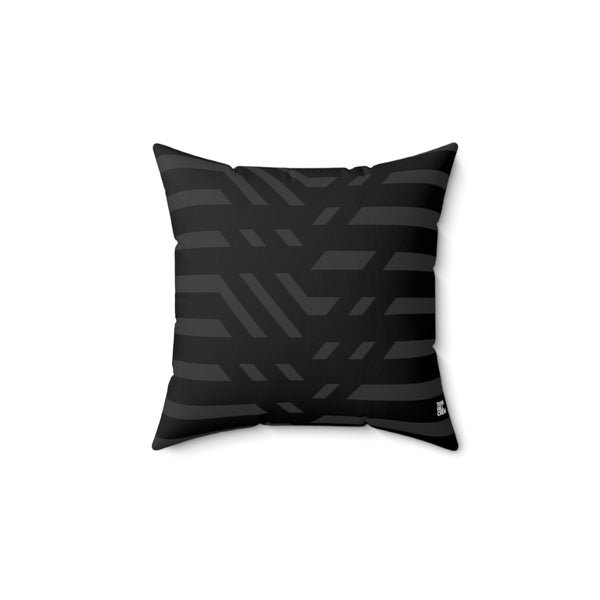 Alexx’s Black Lines Faux Suede Square Pillow